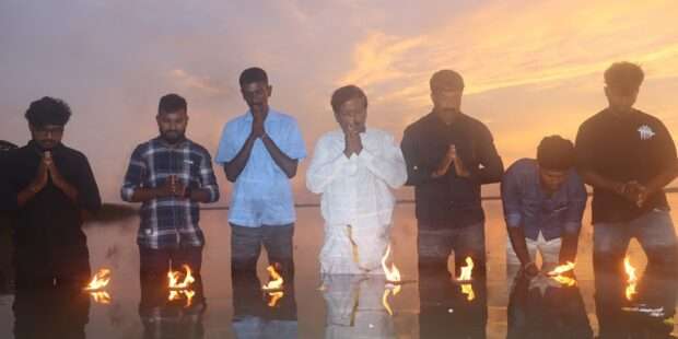 நந்திக்கடலில் ரவிகரன் அஞ்சலி