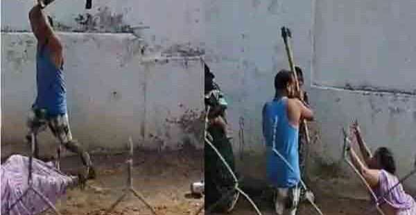 தங்கையை கோடாரியால் வெட்டிய அண்ணன்