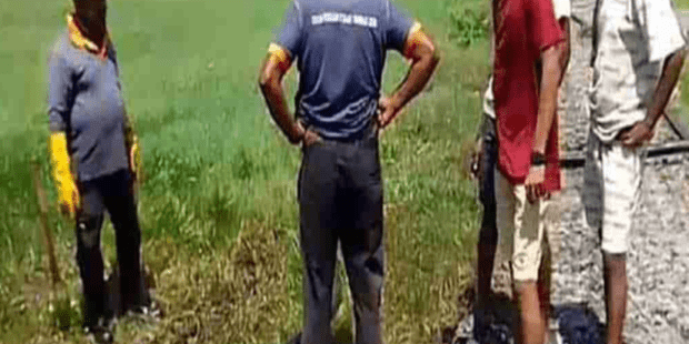 எரிபொருள் கொண்டு செல்லும் குழாயில் கசிவு