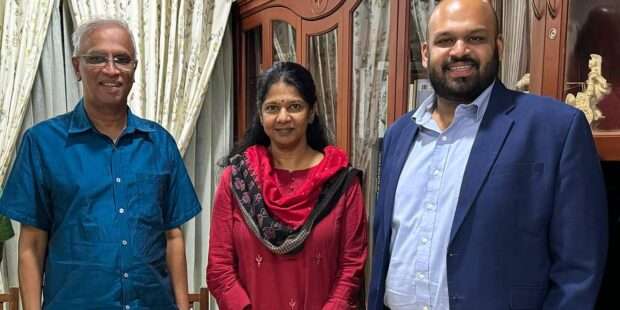 கனிமொழியை சந்தித்த தமிழரசுக் கட்சியினர்