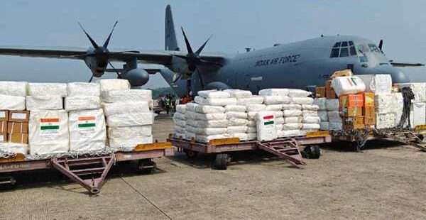 மியான்மர் மக்களுக்கு இந்தியா உதவி