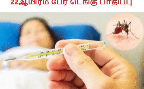 22ஆயிரம் பேர் டெங்கு பாதிப்பு