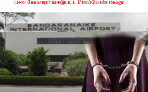 பண மோசடியில்ஈடுபட்ட சீனப்பெண் கைது