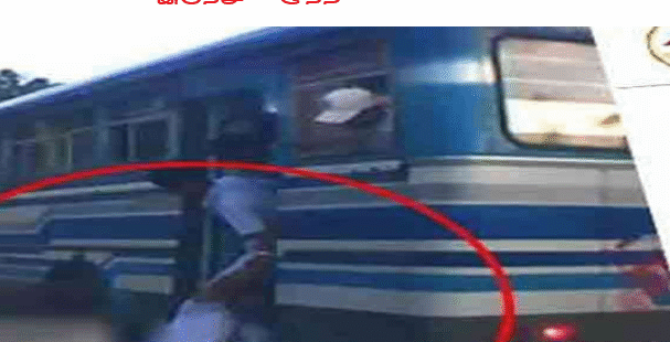 பஸ்ஸில் இருந்து விழுந்த மாணவன்