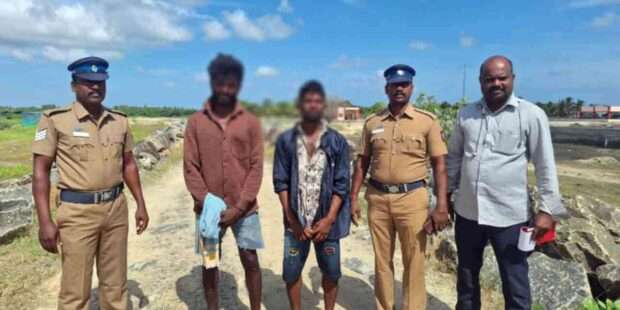 தமிழக கடற்கரையை அடைந்த இலங்கைமீனவர்கள்