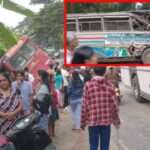 பேருந்துகள் மோதிவிபத்து 22பேர் காயம்