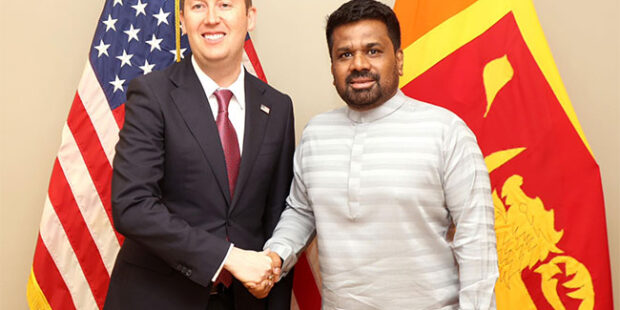 இந்தியாவுக்கான அமெரிக்க தூதர் அனுரா பேச்சு