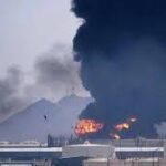 தற்போது எரியும் குவைத்தை எண்ணெய் வயல்