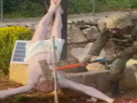 இயேசு சிலையை உடைத்தெறிந்த இஸ்ரேல் சிப்பாய்