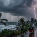 நாட்டின் சில பகுதிகளில் பலத்த காற்றுடன் கூடிய மழை